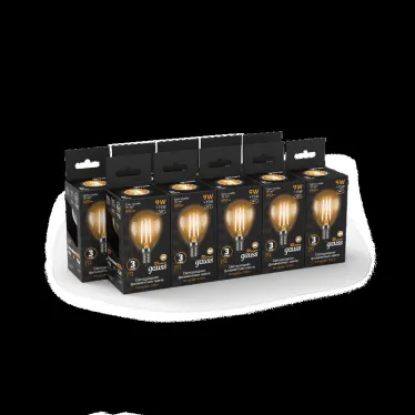 Лампа светодиодная LED Filament Шар E14 9W 680lm 2700K | 105801109 | Gauss