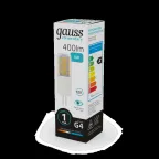 Лампа светодиодная Elementary G4 12V 4W 400lm 4100K керамика LED 1/10/200 | 10724 | Gauss