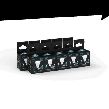 Лампа светодиодная MR11 3W 300lm 6500K GU4 LED 1/10/100 | 132517303 | Gauss