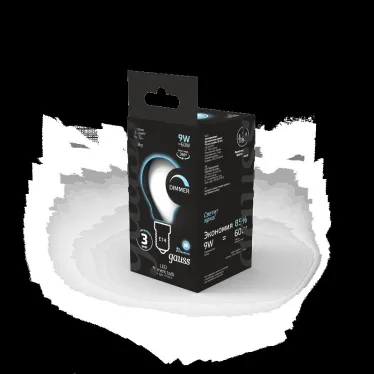Лампа светодиодная Filament Шар 9W 610lm 4100К Е14 milky диммируемая LED 1/10/50 | 105201209-D | Gauss