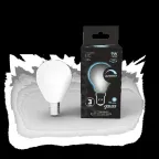 Лампа светодиодная Filament Шар 9W 610lm 4100К Е14 milky диммируемая LED 1/10/50 | 105201209-D | Gauss