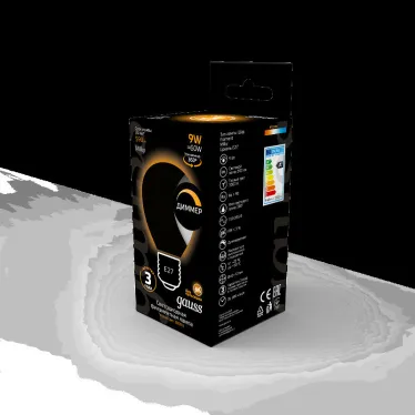 Лампа светодиодная Filament Шар 9W 590lm 3000К Е27 milky диммируемая LED 1/10/50 | 105202109-D | Gauss