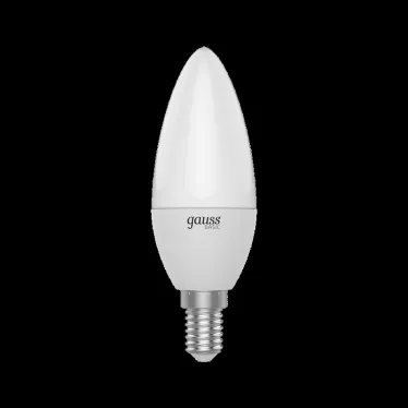 Лампа светодиодная Basic Свеча 5,5W 400lm 3000K E14 LED 1/10/100 | 1033116 | Gauss