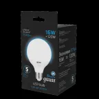 Лампа светодиодная G95 16W 1400lm 6500K E27 LED 1/20 | 105102316 | Gauss