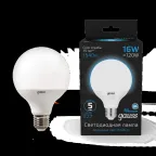 Лампа светодиодная G95 16W 1400lm 6500K E27 LED 1/20 | 105102316 | Gauss