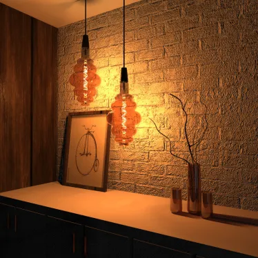 Лампа светодиодная LED Vintage Filament Flexible BD200 6W E27 200*410mm Amber 2400K 1/6 | 158802006 | Gauss