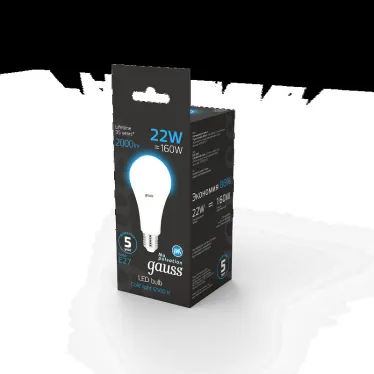 Лампа светодиодная A70 22W 1640lm 6500K E27 LED 1/10/50 | 102502322 | Gauss