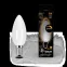 Лампа светодиодная Filament Свеча 9W 590lm 3000К Е14 milky диммируемая LED 1/10/50 | 103201109-D | Gauss