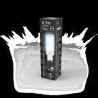 Лампа светодиодная G9 AC185-265V 6,5W 770lm 4100K керамика LED 1/10/200 | 107309206 | Gauss