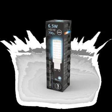 Лампа светодиодная G9 AC185-265V 6,5W 770lm 4100K керамика LED 1/10/200 | 107309206 | Gauss