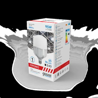 Лампа светодиодная промышленная Elementary T160 95W 8800lm 6500K E40 Promo LED 1/8 | 60430 | Gauss