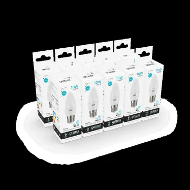 Лампа светодиодная Elementary Свеча 10W 750lm 4100K E27 LED 1/10/100 | 30220 | Gauss