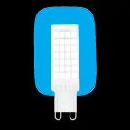 Лампа светодиодная G9 AC185-265V 5,5W 580lm 6500K керамика диммируемая LED 1/10/200 | 107309355-D | Gauss