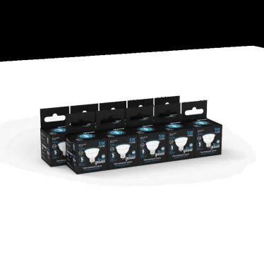 Лампа светодиодная MR16 12V 5W 530lm 6500K GU5.3 LED 1/10/100 | 201505305 | Gauss