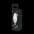 Лампа светодиодная свеча 7W 550lm 6500К E14 шаг. диммирование LED1/10/100 | 103101307-S | Gauss
