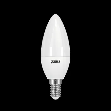 Лампа светодиодная свеча 7W 550lm 6500К E14 шаг. диммирование LED1/10/100 | 103101307-S | Gauss