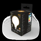 Лампа светодиодная Filament G125 10W 1070lm 3000К Е27 milky LED 1/20 | 187202110 | Gauss