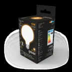 Лампа светодиодная Filament G95 10W 1070lm 3000К Е27 milky LED 1/20 | 189202110 | Gauss