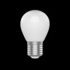 Лампа светодиодная Basic Filament Шар 4,5W 380lm 2700К Е27 milky LED 1/10/50 | 1055215 | Gauss