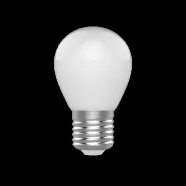Лампа светодиодная Basic Filament Шар 4,5W 380lm 2700К Е27 milky LED 1/10/50 | 1055215 | Gauss