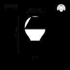 Лампа светодиодная Basic Шар 7,5W 690lm 4100K E14 LED 1/10/100 | 1053128 | Gauss