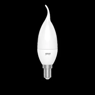 Лампа светодиодная Basic Свеча на ветру 5,5W 420lm 4100K E14 LED 1/10/50 | 1034126 | Gauss