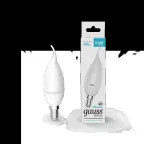 Лампа светодиодная Basic Свеча на ветру 5,5W 420lm 4100K E14 LED 1/10/50 | 1034126 | Gauss