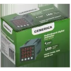 Вольтметр цифровой щитовой трехфазный 48х48мм LED GENERICA