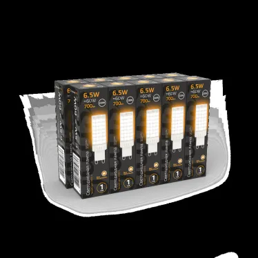 Лампа светодиодная G9 AC185-265V 6,5W 770lm 3000K керамика LED 1/10/200 | 107309106 | Gauss