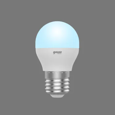 Лампа светодиодная Basic Шар 7,5W 690lm 4100K E27 LED 1/10/100 | 1053228 | Gauss