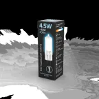Лампа светодиодная Black LED G4 AC220-240V 4.5W 400lm 4100K Glass | 107807204 | Gauss