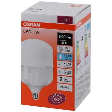Лампа светодиодная промышленная LED HW 80W/865 230V E27/E40 8X1 8000Лм | 4058075576957 | OSRAM