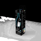Лампа светодиодная Filament Свеча на ветру 9W 610lm 4100К Е14 milky диммируемая LED 1/10/50 | 104201209-D | Gauss