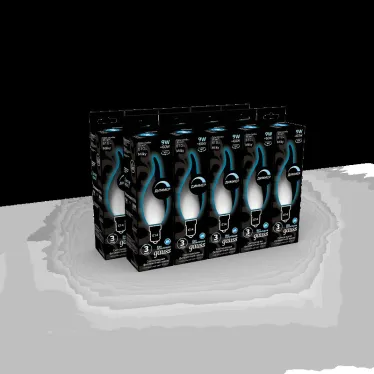 Лампа светодиодная Filament Свеча на ветру 9W 610lm 4100К Е14 milky диммируемая LED 1/10/50 | 104201209-D | Gauss