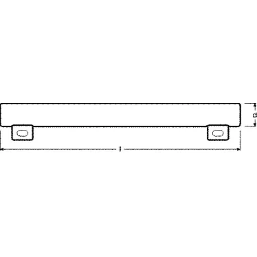Лампа светодиодная матовая LEDinestra 25 3, 5W/827 S14s FR | 4058075817739 | Osram