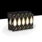 Лампа светодиодная Filament Свеча на ветру 9W 590lm 3000К Е14 milky LED 1/10/50 | 104201109 | Gauss