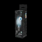 Лампа светодиодная Black LED Filament Свеча E14 7W 580lm 4100К step dimmable | 103801207-S | Gauss