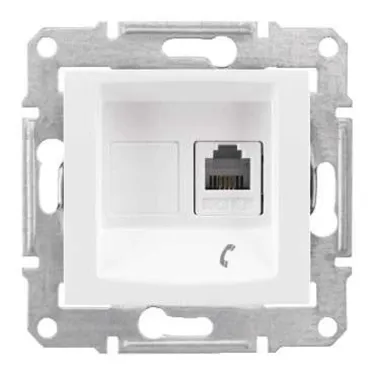 Sedna Белый Розетка ТЛФ 1-ая RJ11 | SDN4101121 | Schneider Electric