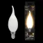 Лампа светодиодная Filament Свеча на ветру 9W 590lm 3000К Е14 milky LED 1/10/50 | 104201109 | Gauss