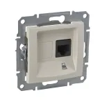 Sedna Бежевый Розетка компьютерная 1-ая RJ45 кат. 5e UTP | SDN4300147 | Schneider Electric