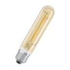 Лампа светодиодная филаментная Vintage 1906 LED CL Tubular FIL GOLD 20 non-dim 2 5W/824 E27 | 4058075808171 | Osram