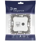 Розетка Elegance 14-3110-01М RJ45+TV, белый матовый