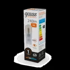 Лампа светодиодная Elementary G9 AC220-240V 3W 240lm 3000K пластик LED 1/10/200 | 14913 | Gauss