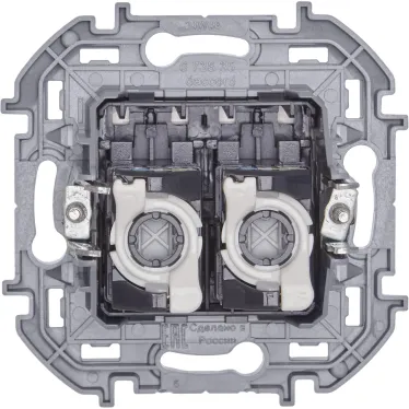 INSPIRIA розетка двойная RJ 45 категория 5e UTP белый