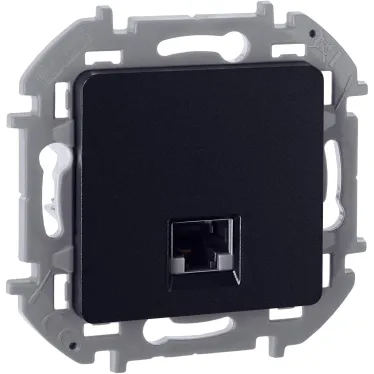 INSPIRIA розетка информационная RJ 45 категория 5e UTP антрацит