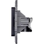 INSPIRIA розетка информационная RJ 45 категория 5e UTP антрацит