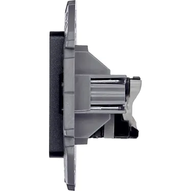 INSPIRIA розетка информационная RJ 45 категория 5e UTP антрацит