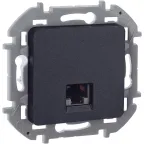 Информационная розетка RJ 45 категория 6 UTP INSPIRIA антрацит