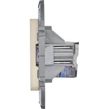 Информационная розетка RJ 45 категория 6 UTP INSPIRIA слоновая кость