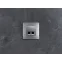 ETIKA Двойная розетка RJ 45 категория 5е UTP алюминий